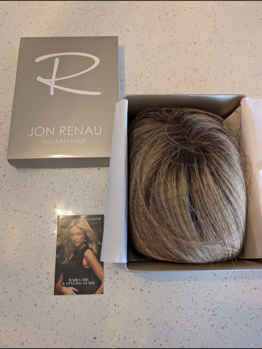 Jon Renau Human Hair Topper - Blonde with Dark Roots